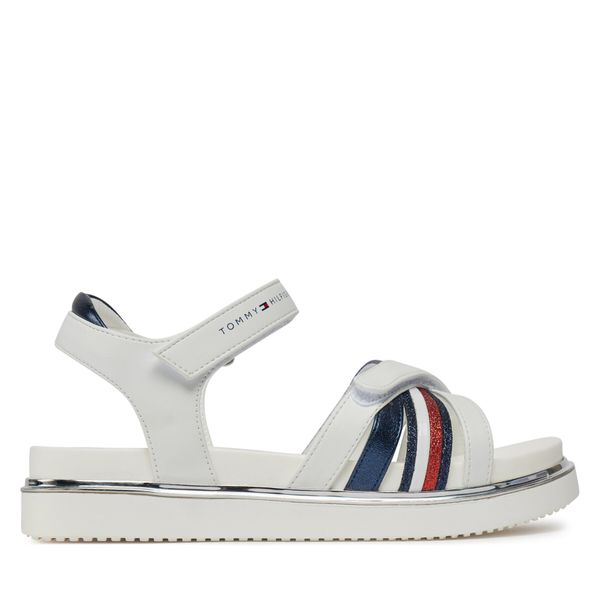 Tommy Hilfiger Sandale Tommy Hilfiger Velcro Sandal T3A2-33240-0273 S White/Blue X336