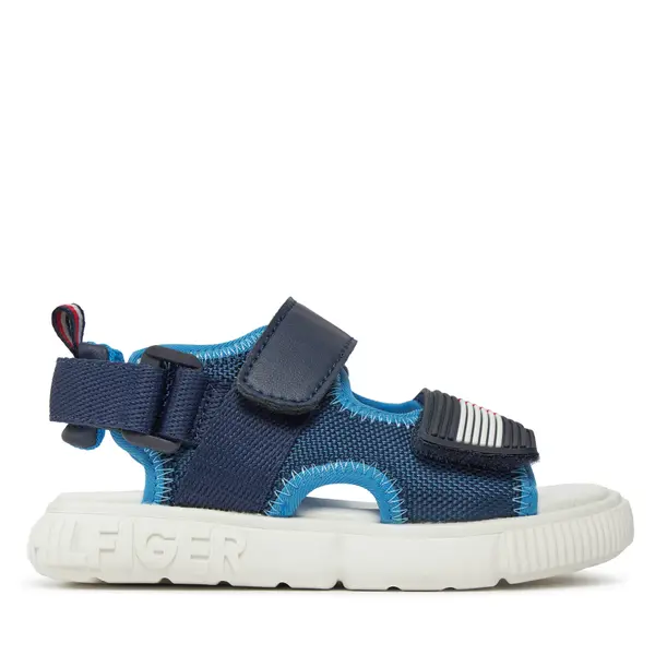 Tommy Hilfiger Sandale Tommy Hilfiger Velcro T1B2-33420-1591 S Tamnoplava