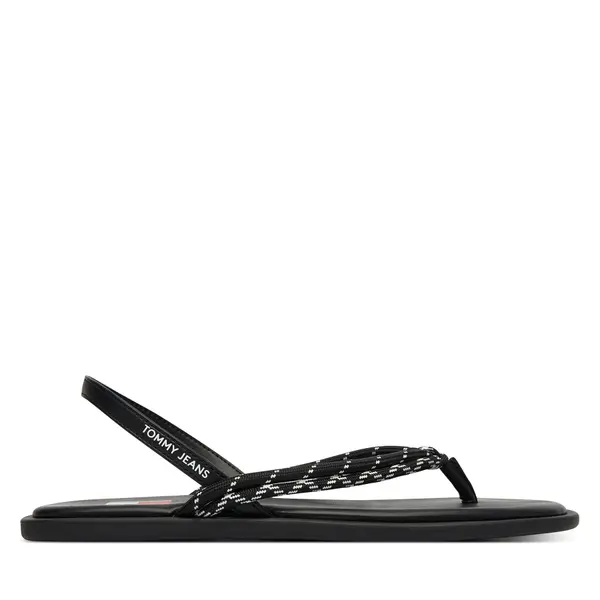 Tommy Jeans Sandale Tommy Jeans Tjw Casual Rope Sandal EN0EN02951 Crna