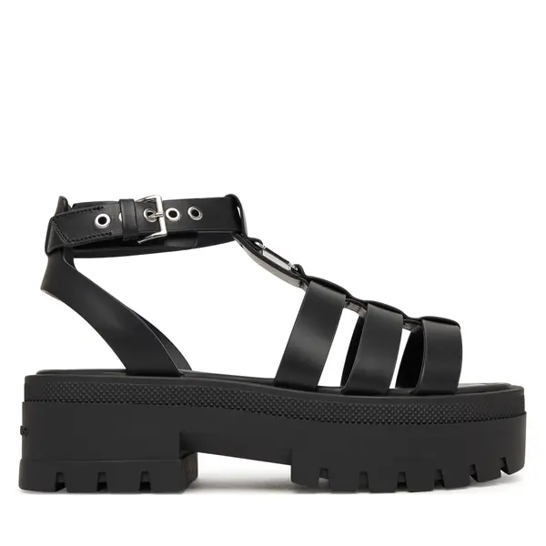 Tommy Jeans Sandale Tommy Jeans Tjw Fisherman Leather Max Sandal EN0EN02943 Crna