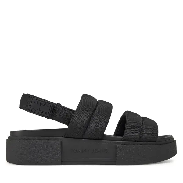 Tommy Jeans Sandale Tommy Jeans Tjw Flatform Sandal EN0EN02802 Crna