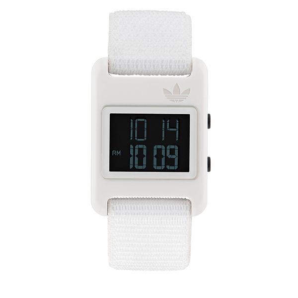 adidas Originals Sat adidas Originals Retro Pop Digital Watch AOST23064 White