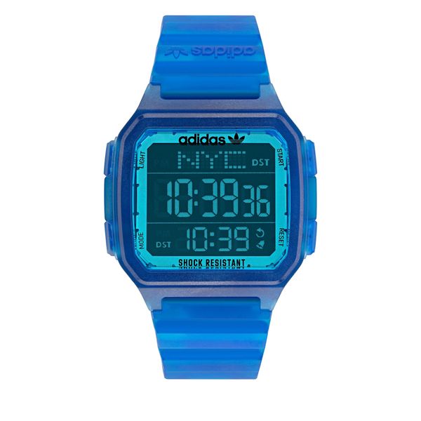 adidas Originals Sat adidas Originals Street Digital One GMT AOST22047 Trabsparent Blue