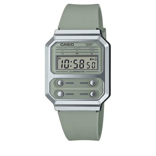 Casio Sat Casio A100WEF-3AEF Green