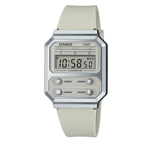 Casio Sat Casio A100WEF-8AEF Grey