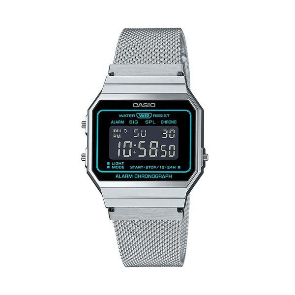 Casio Sat Casio A700WEMS-1BEF Silver/Silver