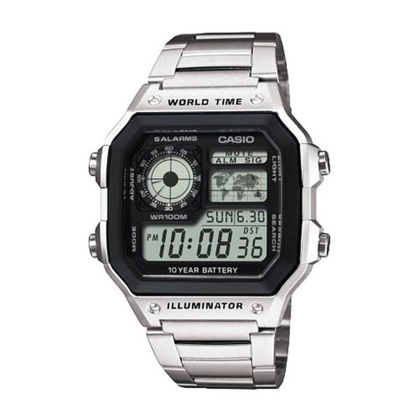 Casio Sat Casio AE-1200WHD-1AVEF Silver/Silver