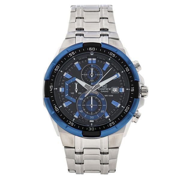 Casio Sat Casio Edifice EFR-539D-1A2VUEF Silver/Blue