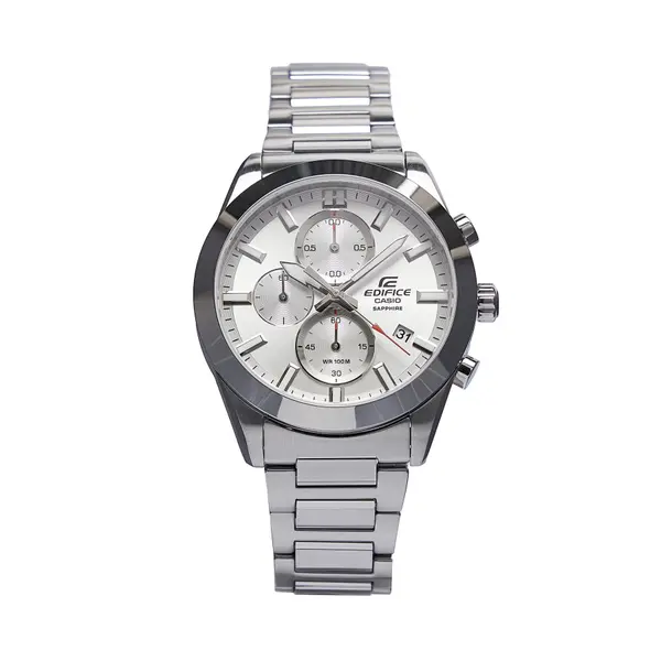 Casio Sat Casio Edifice Sapphire Chronograph EFB-710D-7AVUEF Srebrna