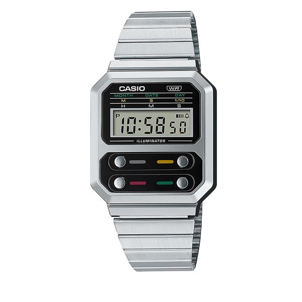 Casio Sat Casio Vintage A100WE-1AEF Silver