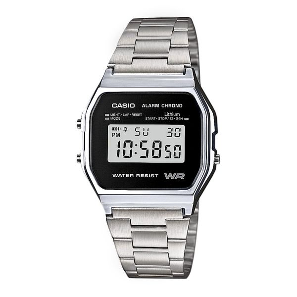Casio Sat Casio Vintage A158WEA-1EF Silver/Silver