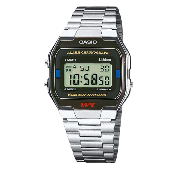 Casio Sat Casio Vintage A163WA-1QES Silver/Silver