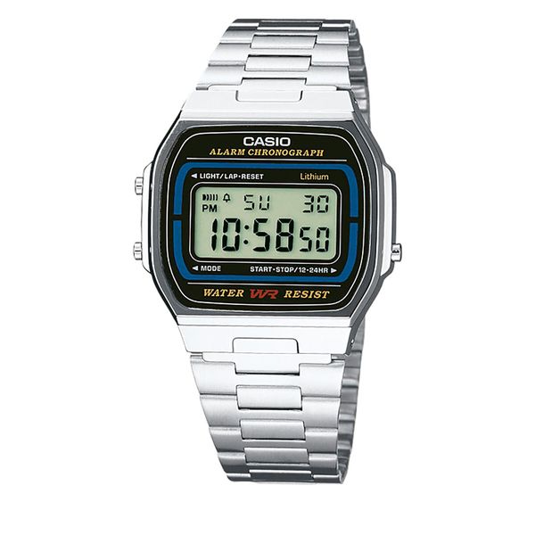 Casio Sat Casio Vintage A164WA-1VES Silver
