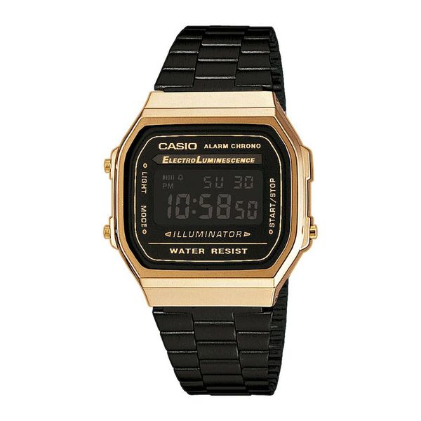 Casio Sat Casio Vintage A168WEGB-1BEF Black/Gold