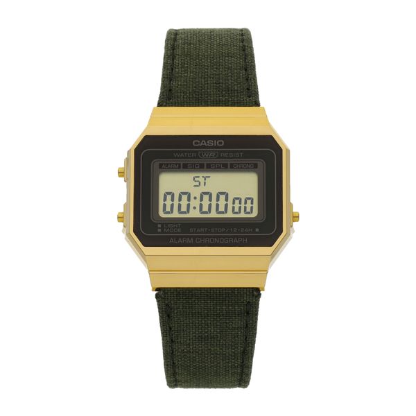 Casio Sat Casio Vintage A700WEGL-3AEF Green/Gold