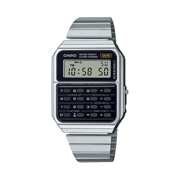 Casio Sat Casio Vintage Edgy CA-500WE-1AEF Silver