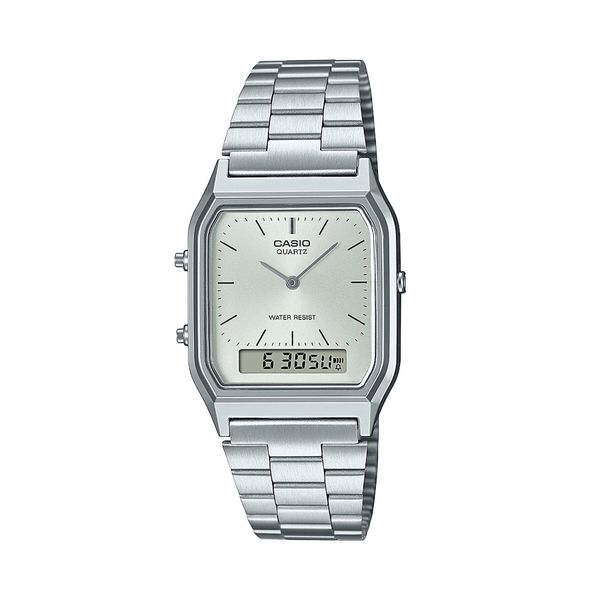 Casio Sat Casio Vintage Maxi AQ-230A-7AMQYES Silver