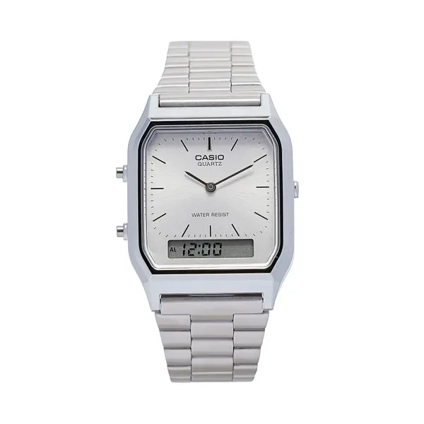 Casio Sat Casio Vintage Maxi AQ-230A-7AMQYES Srebrna