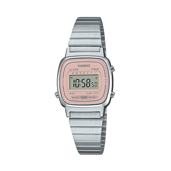 Casio Sat Casio Vintage Mini LA670WEA-4A2EF Silver/Pink