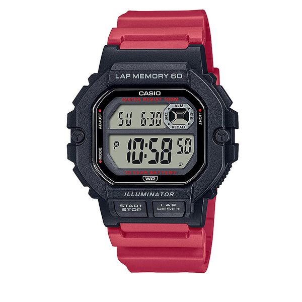 Casio Sat Casio WS-1400H-4AVEF Red/Black