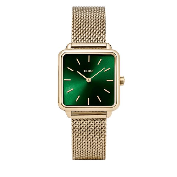 Cluse Sat Cluse La Tétragone CW0101207013 Mesh Gold/Forest Green