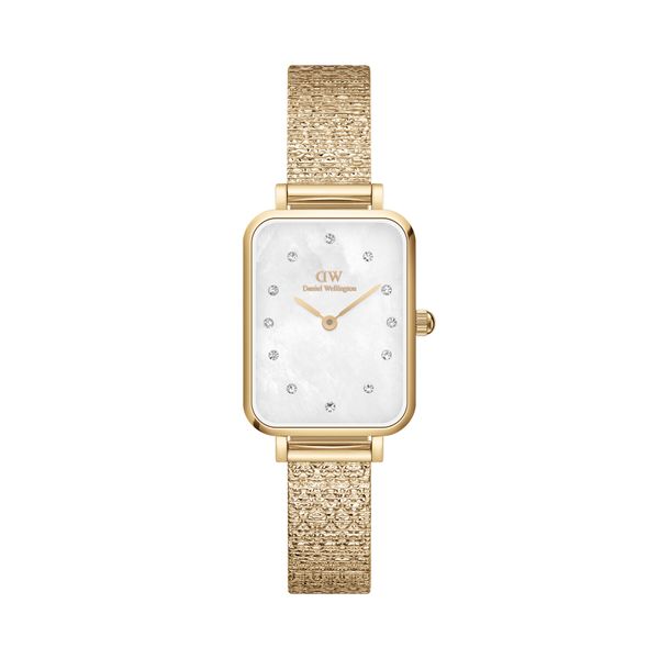 Daniel Wellington Sat Daniel Wellington Quadro Lumine Pressed Piano DW00100582 Gold/White