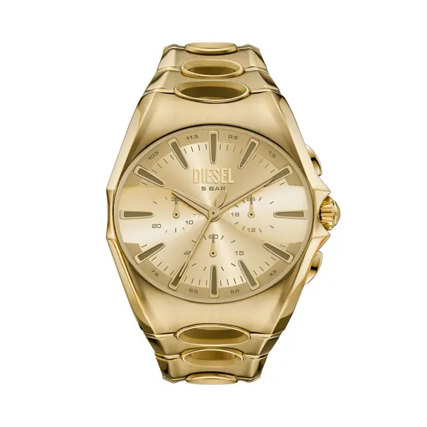 Diesel Sat Diesel D-Curve Chronograph DZ4695 Zlatna