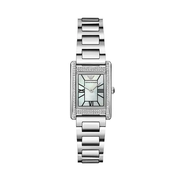Emporio Armani Sat Emporio Armani Genni AR11625 Srebrna