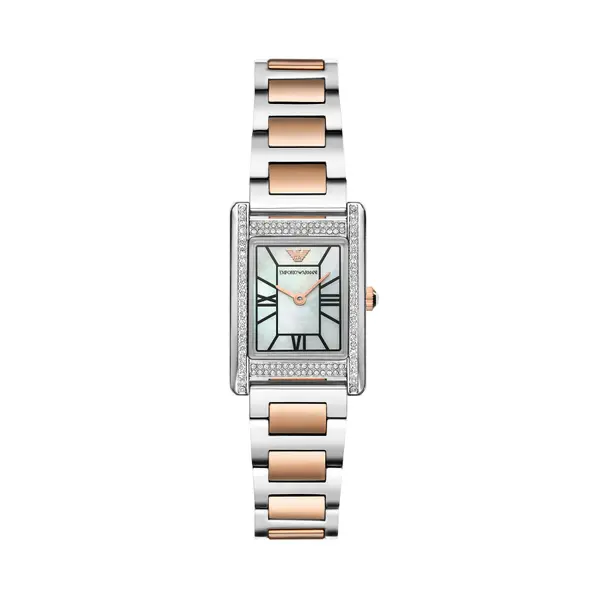 Emporio Armani Sat Emporio Armani Genni AR11626 Srebrna