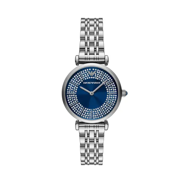 Emporio Armani Sat Emporio Armani Gianni T-Bar AR11627 Srebrna