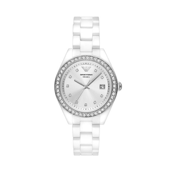 Emporio Armani Sat Emporio Armani Leo AR70014 Srebrna