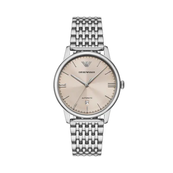 Emporio Armani Sat Emporio Armani Mesh Automatic AR60082 Srebrna