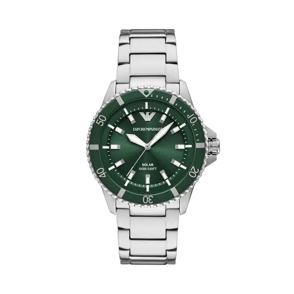 Emporio Armani Sat Emporio Armani World Explorer AR11698 Srebrna