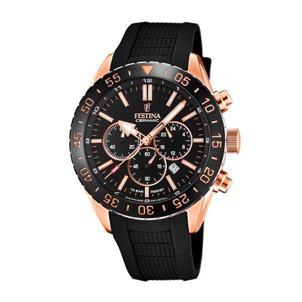 Festina Sat Festina Ceramic 20516/2 Black/Rose Gold