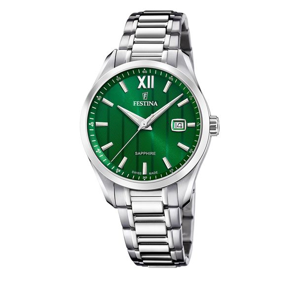 Festina Sat Festina Swiss Made 20026/3 Silver/Green