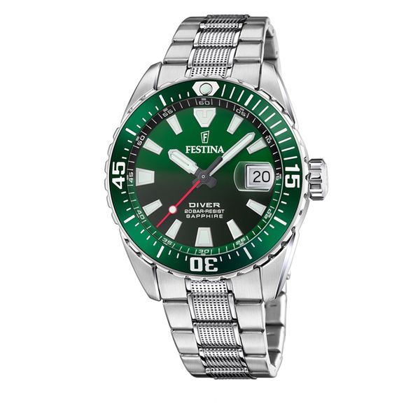 Festina Sat Festina The Originals 20669/2 Silver/Green
