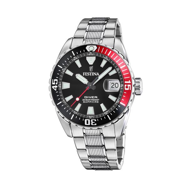 Festina Sat Festina The Originals Diver 20669/6 Black/Silver