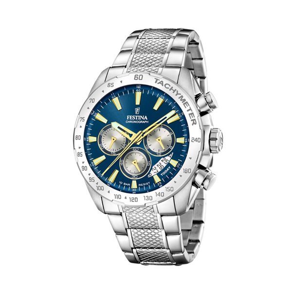 Festina Sat Festina Timeless Chronograph 20668/5 Navy/Silver