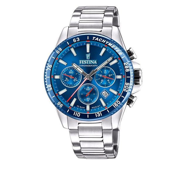 Festina Sat Festina Timeless Chronograph F20560/3 Silver/Navy