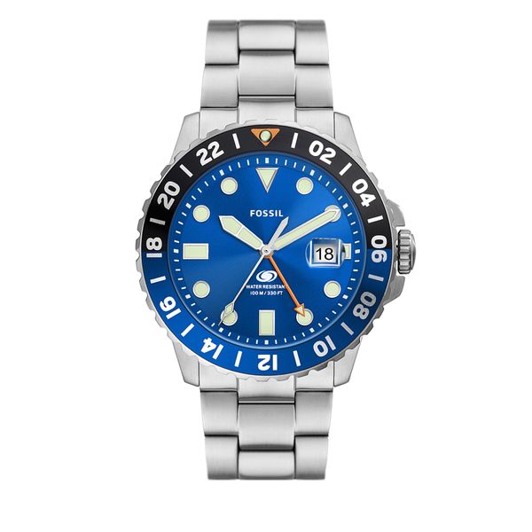 Fossil Sat Fossil Blue FS5991 Silver/Blue
