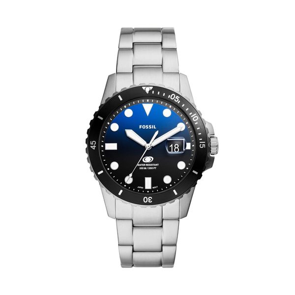 Fossil Sat Fossil Blue FS6038 Black/Silver