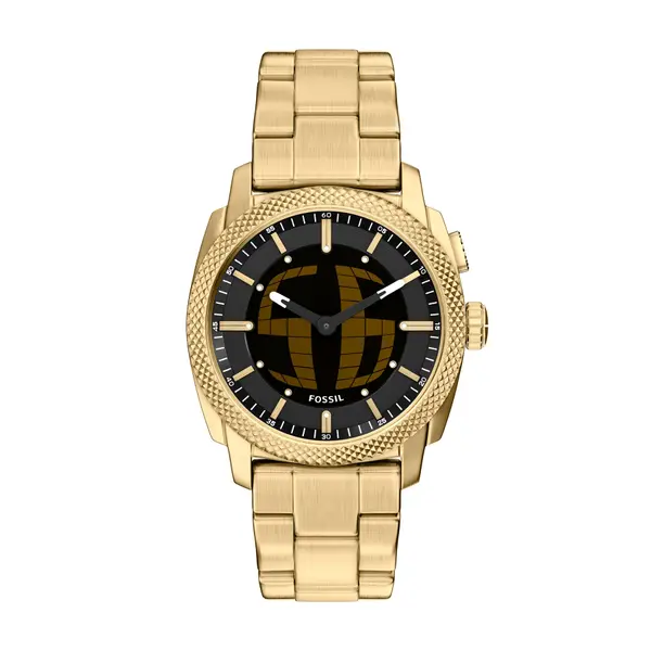 Fossil Sat Fossil Machine Big Tic FS6157 Zlatna