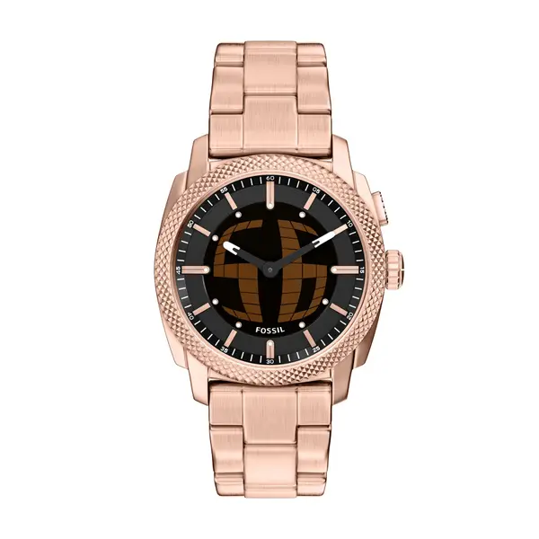 Fossil Sat Fossil Machine Big Tic FS6158 Ružičasto zlato