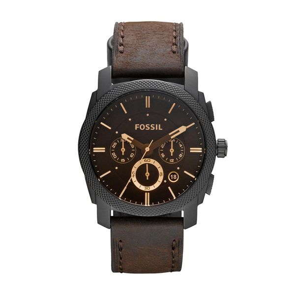 Fossil Sat Fossil Machine FS4656 Dark Brown/Black