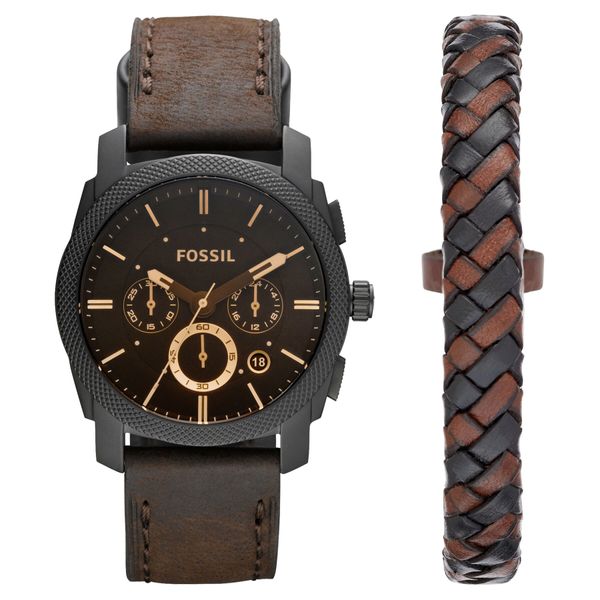 Fossil Sat Fossil Machine FS5251SET Brown/Black