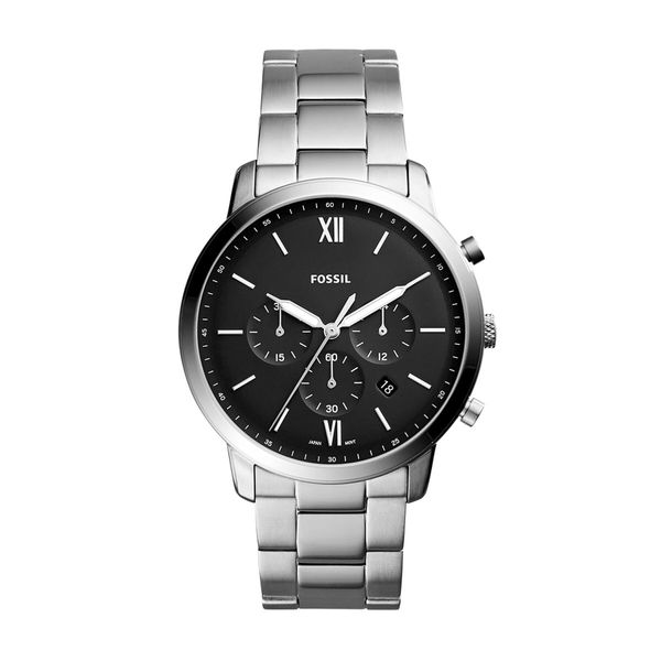 Fossil Sat Fossil Neutra Chrono FS5384 Silver/Silver