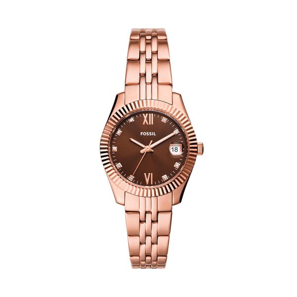 Fossil Sat Fossil Scarlette Mini ES5324 Brown/Rose Gold