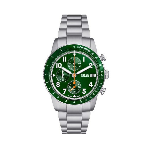 Fossil Sat Fossil Sport Tourer Chronograph FS6048 Silver/Green