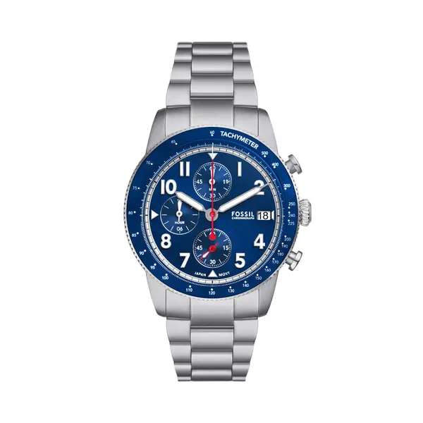 Fossil Sat Fossil Sport Tourer FS6047 Srebrna