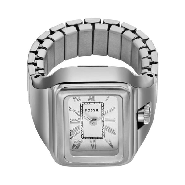 Fossil Sat Fossil Watch Ring ES5344 Silver